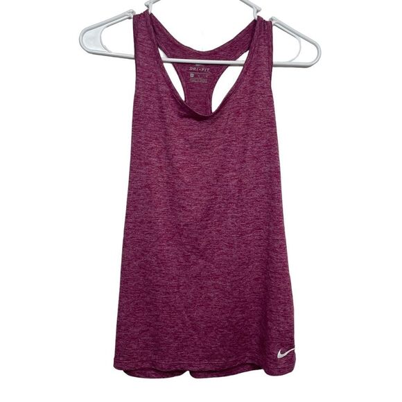 Nike Dri-Fit Magenta Racerback Athletic Tank Top - Picture 1 of 3